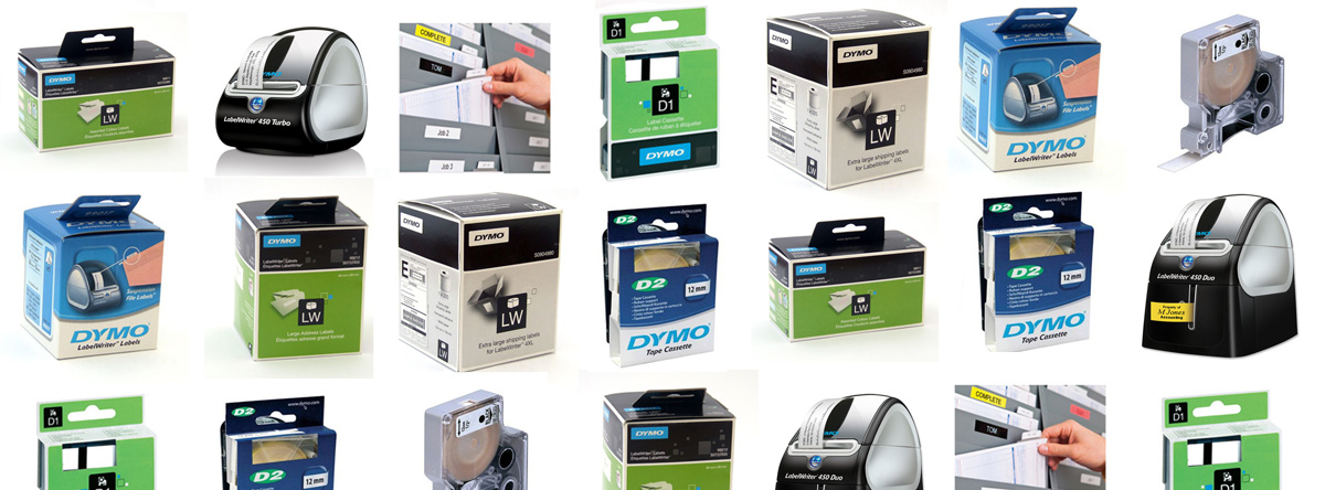 Etichette per Dymo e Stampanti Dymo Labelwriter 450, Twin, Turbo,  Labelmanager, Letratag, Rhino. Solo prodotti Originali